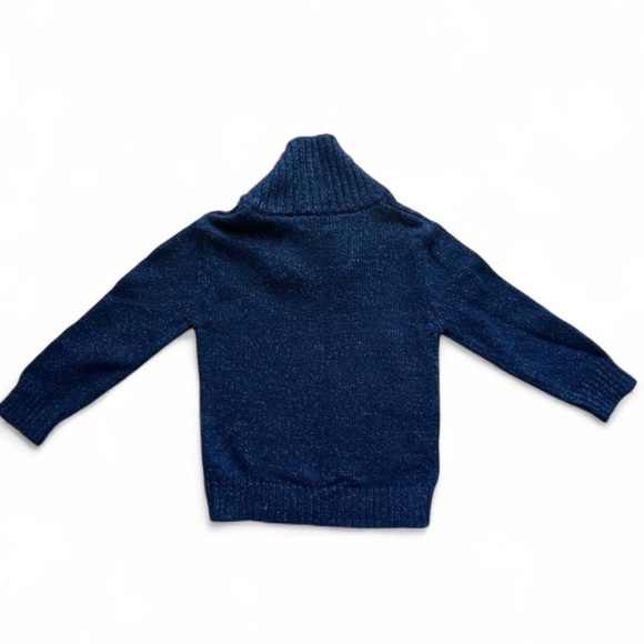 Soft, cozy navy collared sweater - Picture 3 of 4